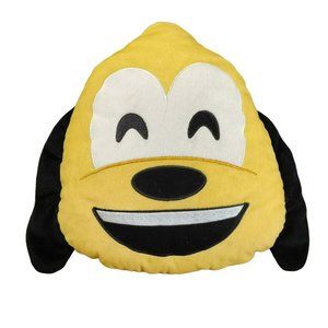 Disney Emoji Pluto Dog Smiling Face 10 Inch Plush Pillow